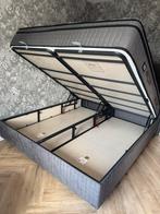 Boxspring Sevilla grijs 180x200, Ophalen, Gebruikt, Tweepersoons, 180 cm