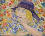 Portret van een jonge vrouw naar Leo Gestel, Antiek en Kunst, Ophalen of Verzenden