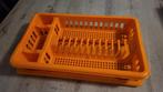 Vintage oranje Afdruiprek, Ophalen, Gebruikt
