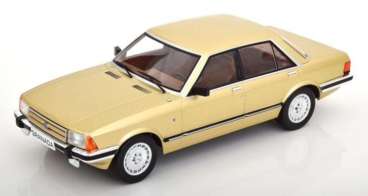 Ford Granada 2.8i Ghia 1982 Oyster Gold modelcar group, Hobby en Vrije tijd, Modelauto's | 1:18, Nieuw, Auto, Overige merken, Ophalen of Verzenden