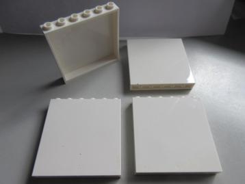 nr. 6817, 4 witte panelen, 6x6x1. Verzenden mogelijk beschikbaar voor biedingen