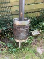 Bierfust buiten houtkachel, Ophalen, Gebruikt