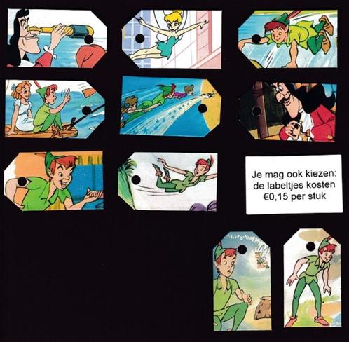 9568) peter pan labeltje(s), 15 cent per stuk, Verzamelen, Disney, Zo goed als nieuw, Peter Pan of Pinokkio, Ophalen of Verzenden
