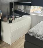Malm Ladekast met 6 lades, Wit 160x78, Huis en Inrichting, Kasten | Ladekasten, Ophalen, Gebruikt, 5 laden of meer, Wit