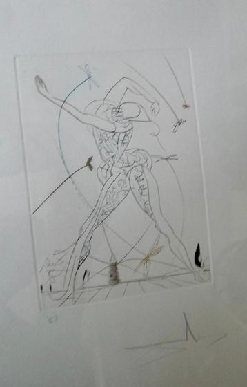 Salvador Dali 1969 gesigneerd beschikbaar voor biedingen