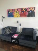 2 Whoon Julia fauteuils + bijzettafel - als nieuw!, Huis en Inrichting, Fauteuils, Ophalen, Zo goed als nieuw, 75 tot 100 cm, Stof