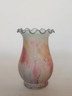 Vaas Handbeschilderd Frosted Glas, Antiek en Kunst, Ophalen of Verzenden