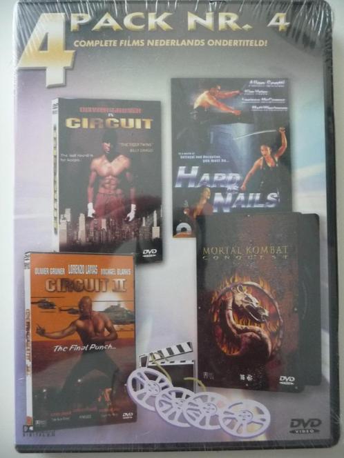 00C: 4 Pack nr. 4 – Circuit, Hard nails, Crcuit 2, Mortal ko, Cd's en Dvd's, Dvd's | Actie, Nieuw in verpakking, Actie, Alle leeftijden