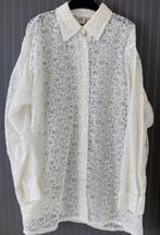 Damens Blouse/ Wit- Creme, Wit, Maat 42/44 (L), Ophalen of Verzenden, Zo goed als nieuw