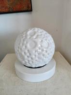 2734 vintage design space age moon glazen bol plafondlamp, Ophalen of Verzenden