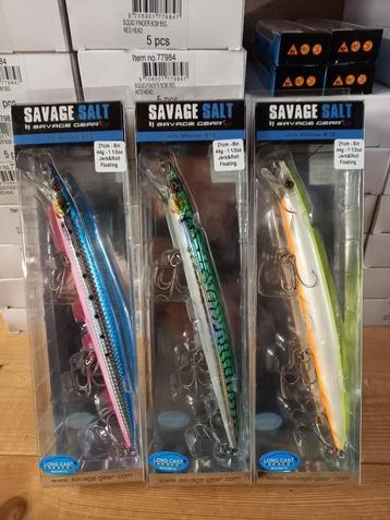 Savage Salt Jerk Minnow pluggen 210mm (3 kleuren) Nieuw! beschikbaar voor biedingen