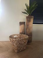 Grote mand van gevlochten waterhyacint, Ophalen, Overige materialen, Mand, Rond
