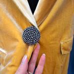 Nikkie blazer mosterdgeel/ goud fluweel maat XXS-164 50076, ., Geel, Nikkie, Ophalen of Verzenden