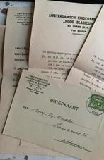 Oude briefkaart -brief Amsterdamsch Kindersanatorium 1939, Postzegels en Munten, Brieven en Enveloppen | Nederland, Ophalen of Verzenden