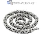 rvs staal dikke koningsschakel ketting koningsketting heren, Sieraden, Tassen en Uiterlijk, Kettingen, Verzenden, Nieuw, Zilver