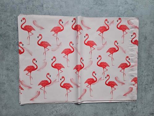 20× verzendzakken met flamingo's groot, 37×48cm, Postzegels en Munten, Brieven en Enveloppen | Nederland, Overige typen, Ophalen of Verzenden