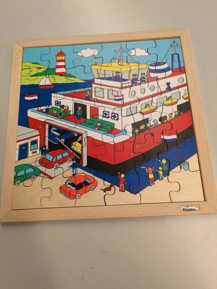 Puzzel veerboot Educo, Kinderen en Baby's, Speelgoed | Kinderpuzzels, Meer dan 50 stukjes, Ophalen