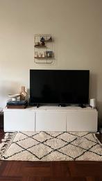 IKEA Strak TV-meubel met wit houten blad, Ophalen, Minder dan 50 cm, Gebruikt, Minder dan 100 cm