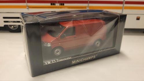 Minichamps Volkswagen T5 Transporter Delivery Van Red, Hobby en Vrije tijd, Modelauto's | 1:43, Nieuw, Auto, MiniChamps, Ophalen of Verzenden