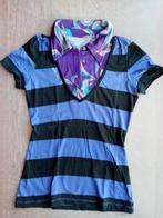 Retro streep shirt met retro bloes maat S, Ophalen of Verzenden, Gedragen, Maat 36 (S), Korte mouw