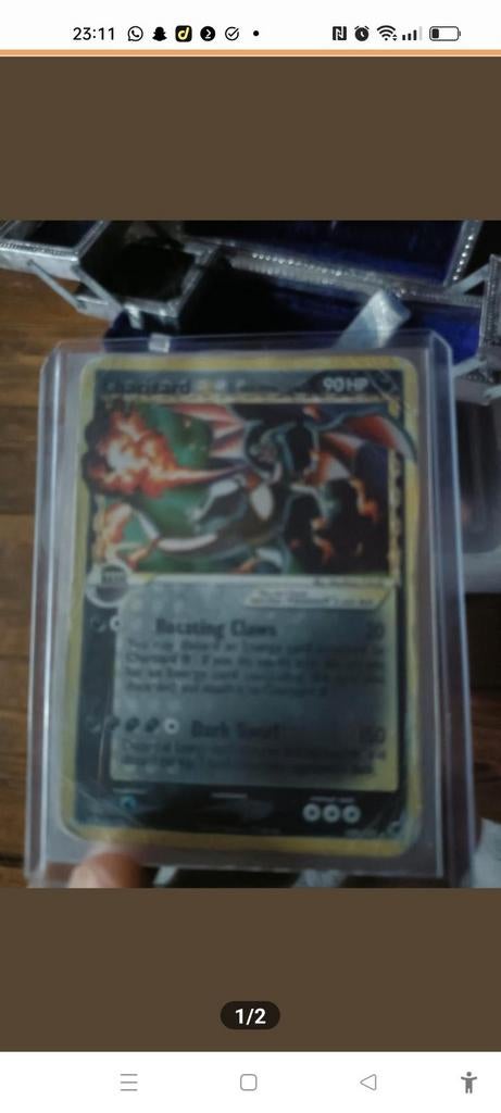 Charizard Gold Star - Zeldzame Pokémon Kaart!, Ophalen of Verzenden, Gebruikt, Losse kaart, Foil