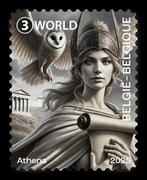 Belgie 2025 Athena Mythologie Crypto - NFT kleur Grijs - pf, Verzenden, Zonder stempel, Postfris, Postfris