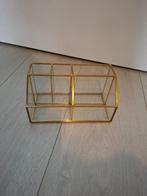 Jisk, VIKEN Make-up opberger B9,5xL18xH5/9, Gehele gezicht, Nieuw, Ophalen of Verzenden, Goud