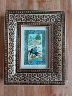 Prachtig Perzisch tafereel - schilderij, Antiek en Kunst, Ophalen of Verzenden