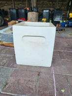 Terracotta 4kanten bak  plantenbak 50x50, Ophalen, 40 cm of meer, Vierkant, Zo goed als nieuw
