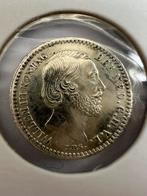 Willem III. 10 Cent of dubbeltje 1884. Ruim prachtig, Ophalen of Verzenden, Koning Willem III, 10 cent