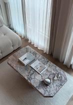 Vintage marmeren salontafel, Italië 1970, Antiek en Kunst, Ophalen