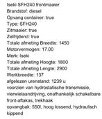 Iseki grasmaaier, Tuin en Terras, Zitmaaiers, Ophalen, Gebruikt, 120 cm of meer, Iseki