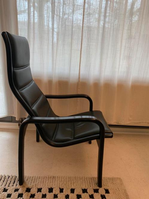 Yngve Ekström Swedese design fauteuil, Huis en Inrichting, Fauteuils, Zo goed als nieuw, Leer, Verzenden