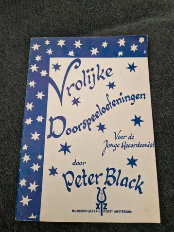 Vrolijke Doorspeeloefeningen - Peter Black. Accordeon  beschikbaar voor biedingen