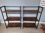Een industriële open kast met legplanken als nieuw, Met plank(en), Ophalen of Verzenden, Zo goed als nieuw, Minder dan 150 cm