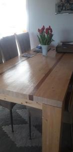 Bijzondere tafel met ahw. bretels, Huis en Inrichting, Tafels | Eettafels, 50 tot 100 cm, Nieuw, Grenenhout, Rechthoekig