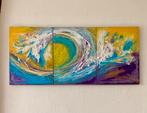 ‘The wave’ , drieluik op canvas, Ophalen of Verzenden