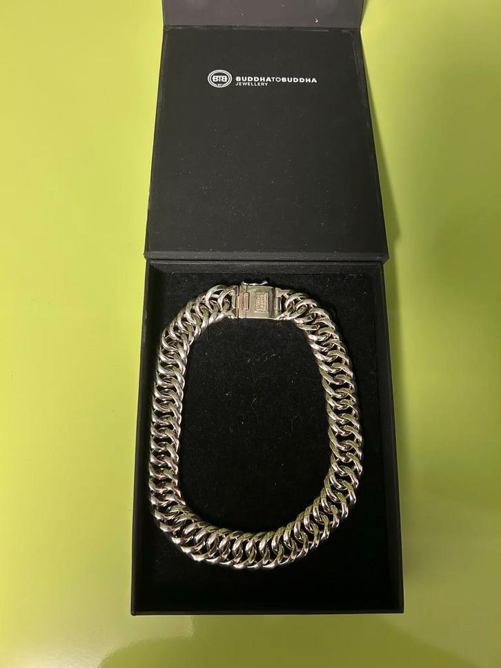 Buddha to Buddha Big Chain Ketting Zilver, Sieraden, Tassen en Uiterlijk, Kettingen, Gebruikt, Zilver, Overige kleuren, Ophalen of Verzenden