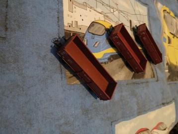 5 wagons 3 roco ho 2 fleischmann ho geen doos beschikbaar voor biedingen