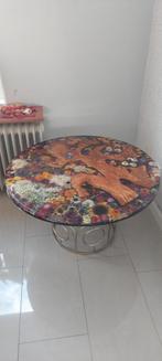 Epoksy tafelblad, Huis en Inrichting, Ophalen of Verzenden, Nieuw, Rond, Minder dan 55 cm