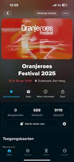 Oranje roes tickets te koop, Twee personen