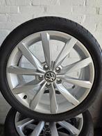 ZGAN orig. 17" VW Golf 7 R-line Dijon velgen, 6 mm zomerband, Ophalen, Gebruikt, Banden en Velgen, 17 inch