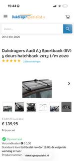 Dakdragers Audi A3 Sportback (8V) 2013-2020 (universeel), Auto diversen, Dakdragers, Ophalen of Verzenden, Zo goed als nieuw
