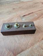 Setje antieke gewichten in houder, Antiek en Kunst, Antiek | Gereedschap en Instrumenten, Verzenden