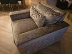 Luxe Fauteuil / Loveseat - Geborsteld Velvet Goud/Brons, Huis en Inrichting, Fauteuils, Ophalen, 100 tot 125 cm, Zo goed als nieuw