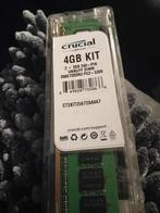 Crucial 4GB DDR2 UDIMM, Computers en Software, RAM geheugen, Ophalen of Verzenden, Zo goed als nieuw, DDR2, Desktop