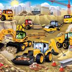 JCB behang kinderkamer Bouwvoertuigen * Muurdeco4kids, Verzenden, Nieuw, Wanddecoratie