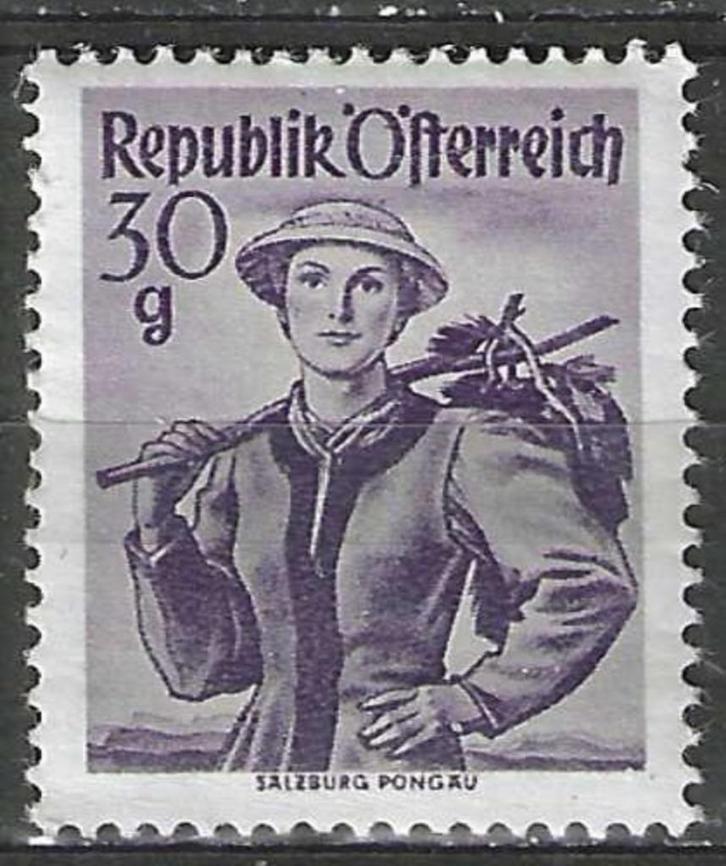 Oostenrijk 1948/1950 - Yvert 743 - Klederdrachten (PF), Postzegels en Munten, Postzegels | Europa | Oostenrijk, Verzenden