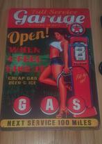 Vintage Garage Wandbord - Full Service, Ophalen of Verzenden, Gebruikt