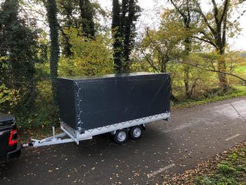 Anssems plateauwagen met huif, 325x178x180 - voorraad! beschikbaar voor biedingen